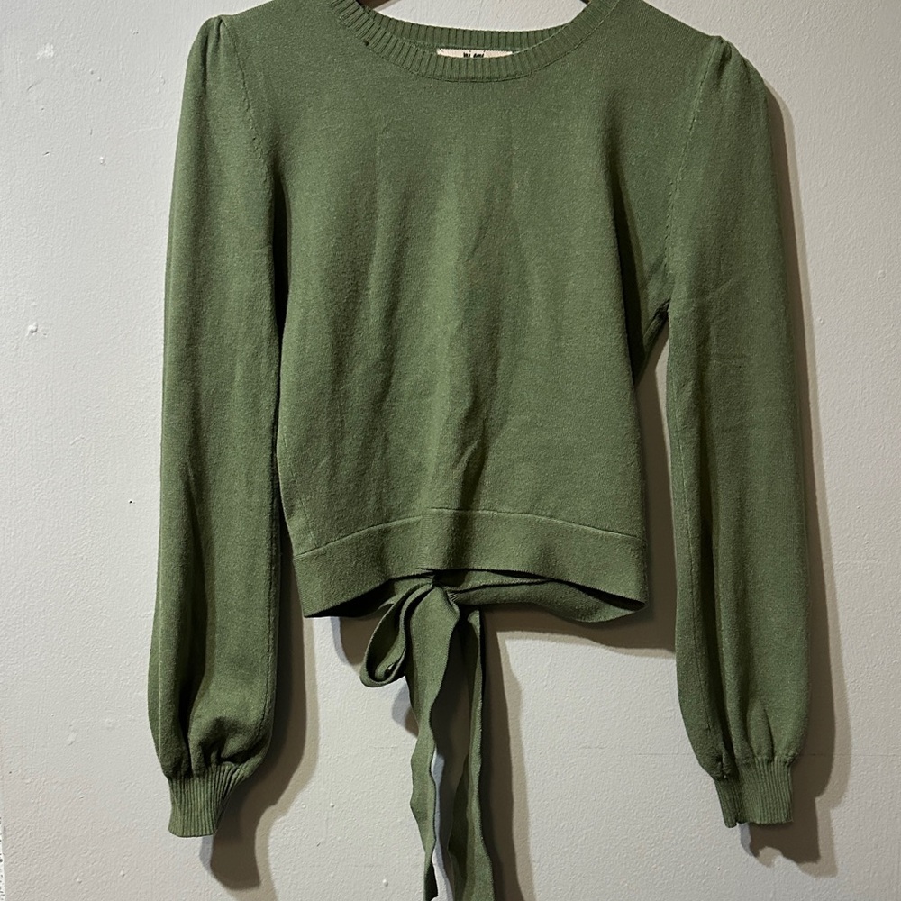 Miami Green Long Sleeve Blouse - Picture 1 of 3